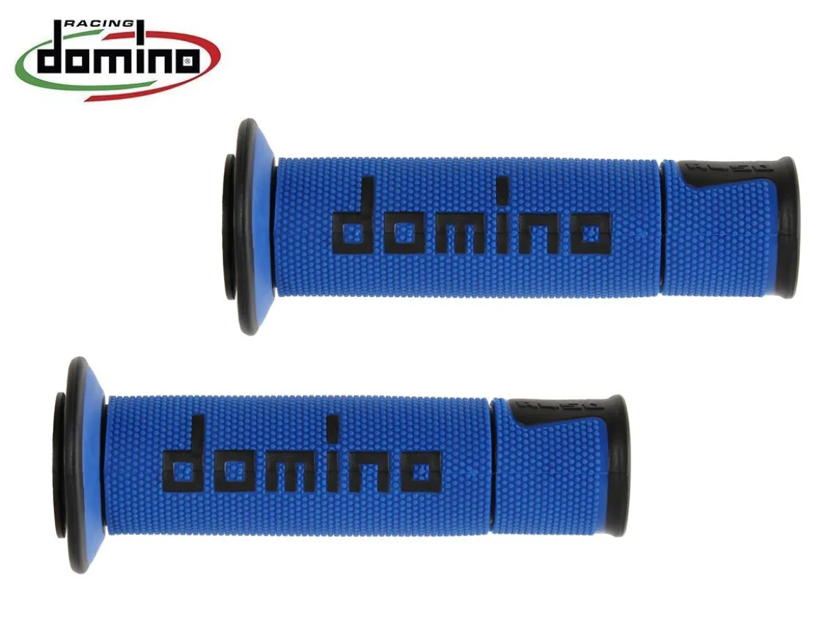 A450 COPPIA MANOPOLE BLU / NERO RACING DOMINO UNIVERSALI