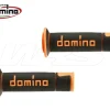 A450 COPPIA MANOPOLE NERO / ARANCIO RACING DOMINO UNIVERSALI