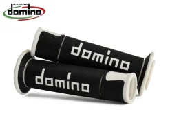 A450 COPPIA MANOPOLE NERO / BIANCO RACING DOMINO UNIVERSALI