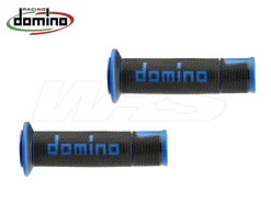 A450 COPPIA MANOPOLE NERO / BLU RACING DOMINO UNIVERSALI