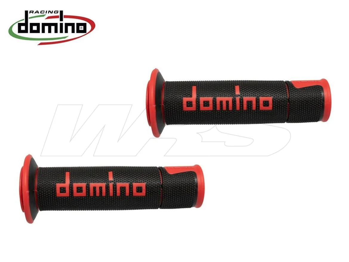 A450 COPPIA MANOPOLE NERO / ROSSO RACING DOMINO UNIVERSALI
