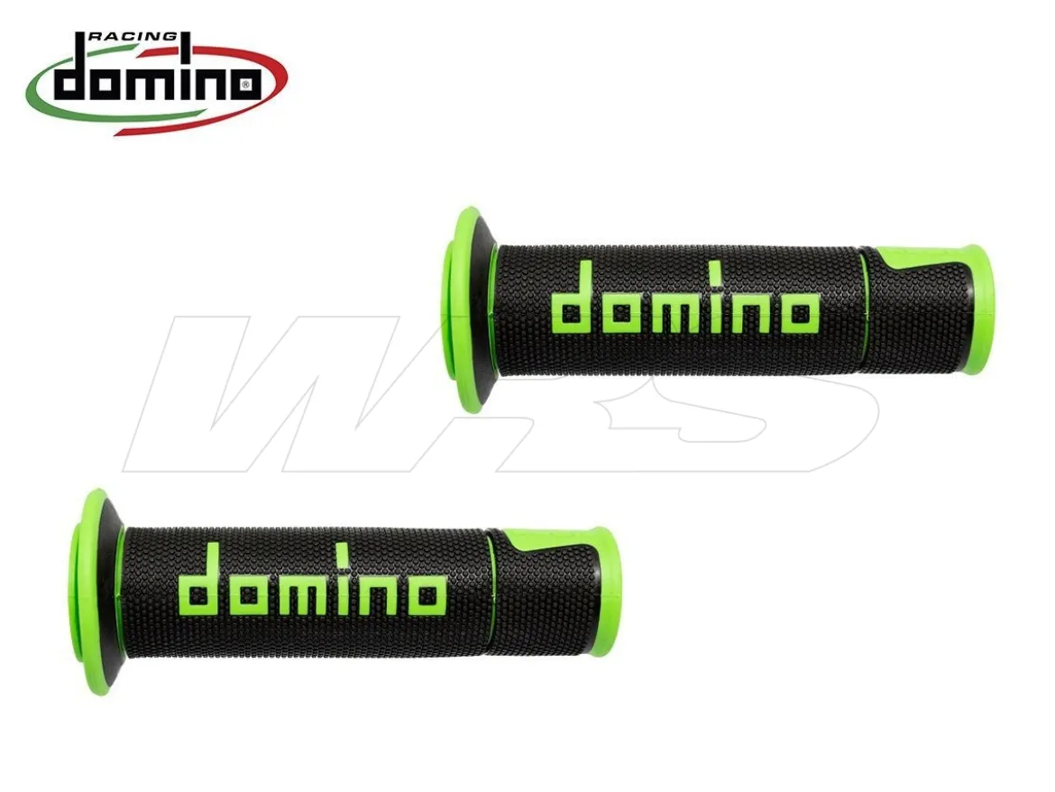 A450 COPPIA MANOPOLE NERO / VERDE RACING DOMINO UNIVERSALI