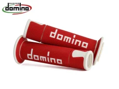 A450 COPPIA MANOPOLE ROSSO / BIANCO RACING DOMINO UNIVERSALI