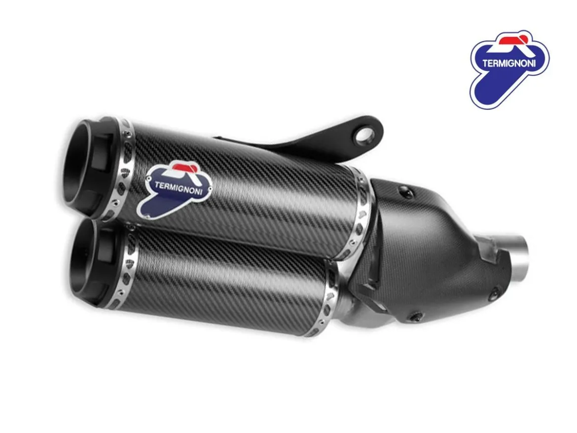 96480541A COPPIA TERMINALI OMOLOGATI TERMIGNONI CARBONIO DUCATI MONSTER 821 14-16