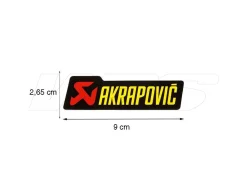 ADESIVO TERMICO FONDELLO 90X26,5 MM AKRAPOVIC ALTE TEMPERATURE UNIVERSALE