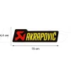 ADESIVO TERMICO 150X44 MM AKRAPOVIC ALTE TEMPERATURE UNIVERSALE