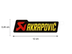 ADESIVO TERMICO 120X34,5 MM AKRAPOVIC ALTE TEMPERATURE UNIVERSALE