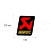 ADESIVO TERMICO 70X75 MM AKRAPOVIC ALTE TEMPERATURE UNIVERSALE
