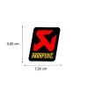 ADESIVO TERMICO 90X75 MM AKRAPOVIC ALTE TEMPERATURE UNIVERSALE