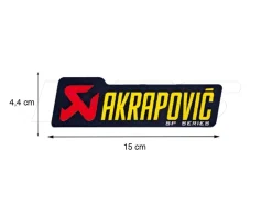 ADESIVO TERMICO 150X44 MM AKRAPOVIC SP SERIE ALTE TEMPERATURE UNIVERSALE