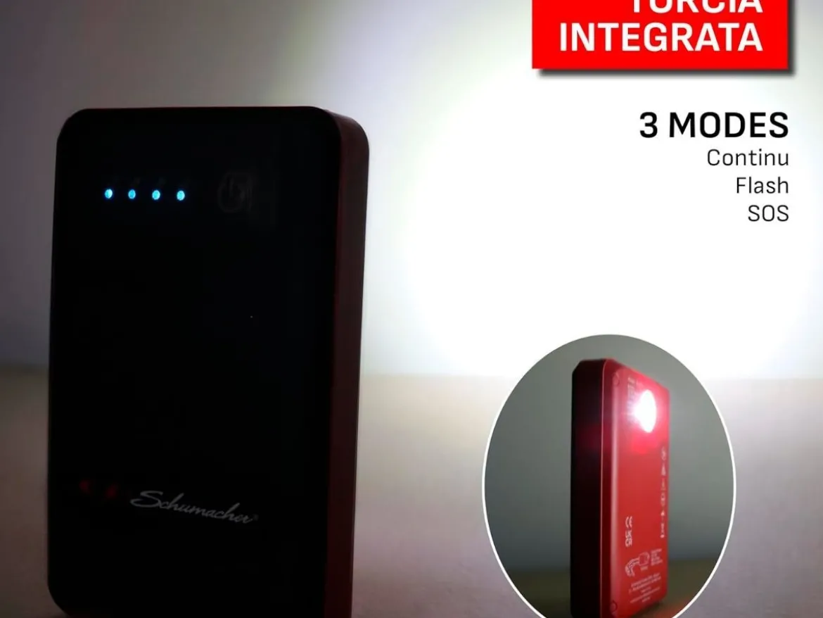 AVVIATORE DI EMERGENZA + POWERBANK LITHIUM BOOSTER SL471 12V 600A SCHUMACHER