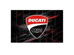 2556002 BANDIERA UFFICIALE DUCATI CORSE SCUDETTO