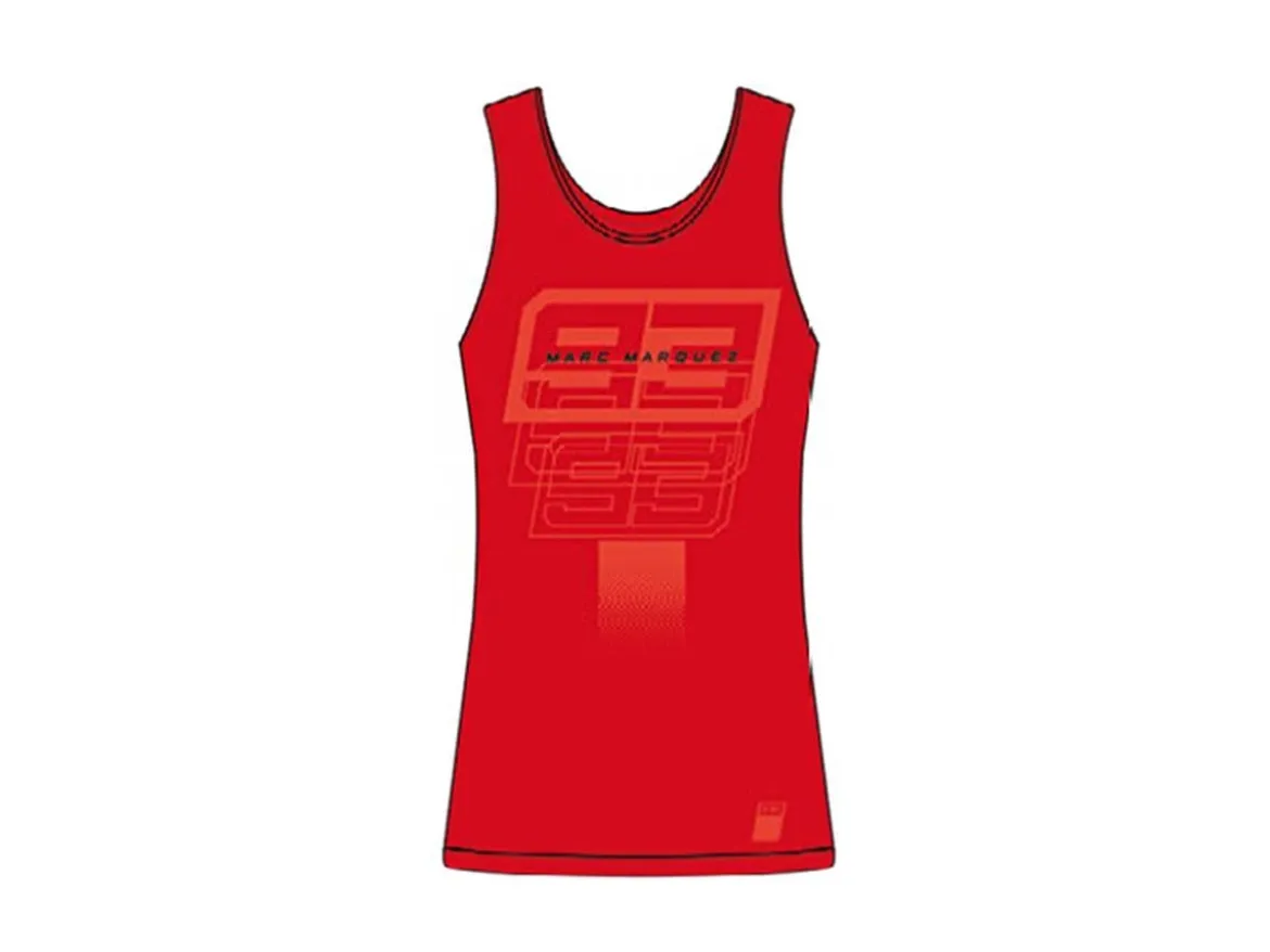 2533008 CANOTTIERA DONNA UFFICIALE MARC MARQUEZ 93 ROSSO