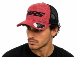CAPPELLINO CON VISIERA ORIGINALE WRS MELANGE ROSSO