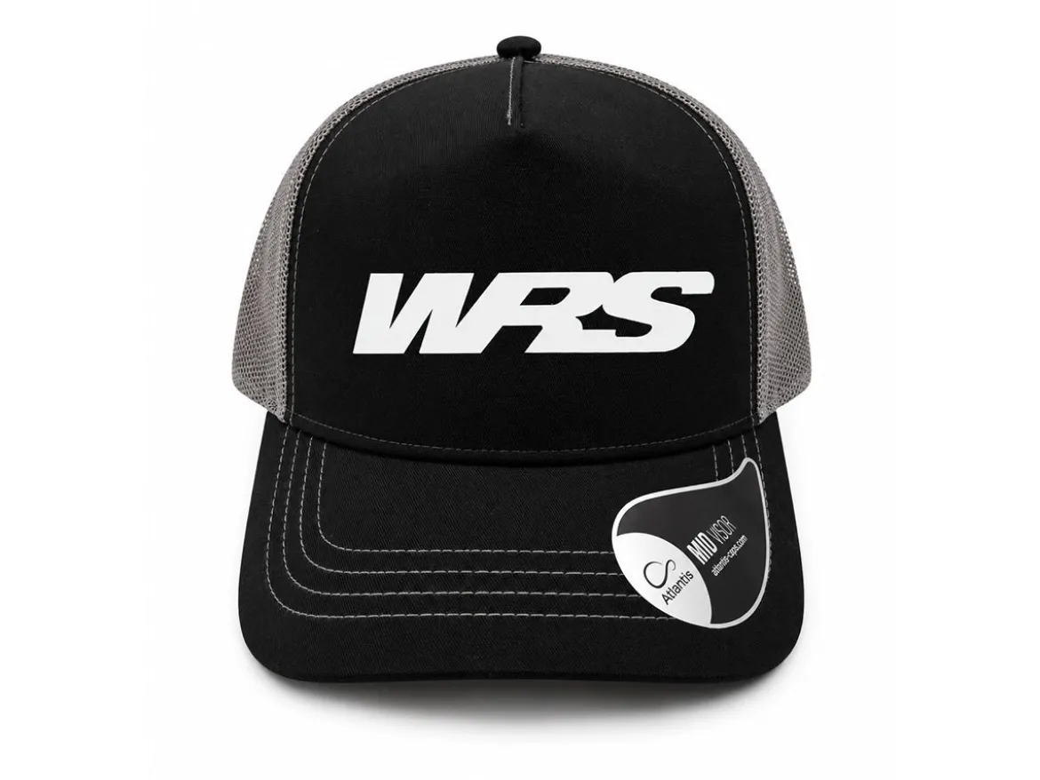 CAPPELLINO CON VISIERA ORIGINALE WRS NERO GRIGIO
