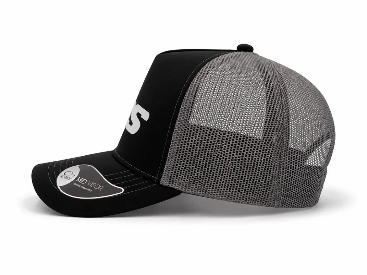 CAPPELLINO CON VISIERA ORIGINALE WRS NERO GRIGIO