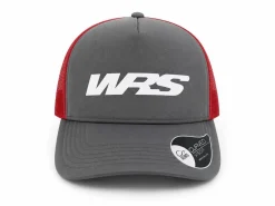 CAPPELLINO CON VISIERA ORIGINALE WRS GRIGIO ROSSO