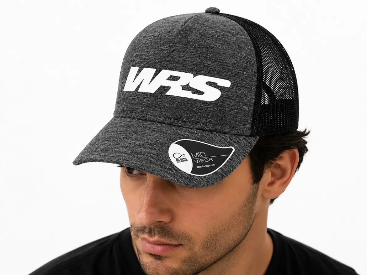 CAPPELLINO CON VISIERA ORIGINALE WRS GRIGIO MELANGE