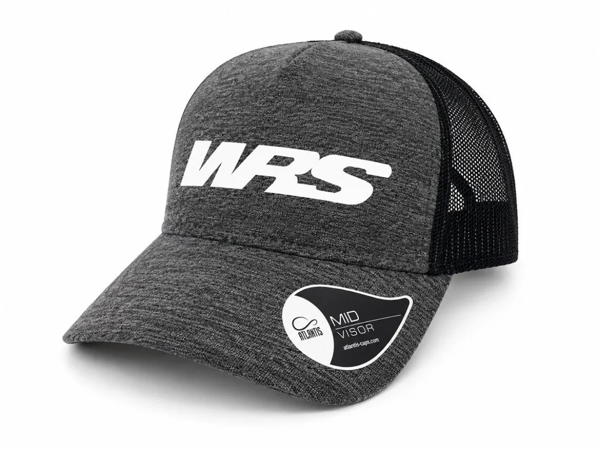 CAPPELLINO CON VISIERA ORIGINALE WRS GRIGIO MELANGE