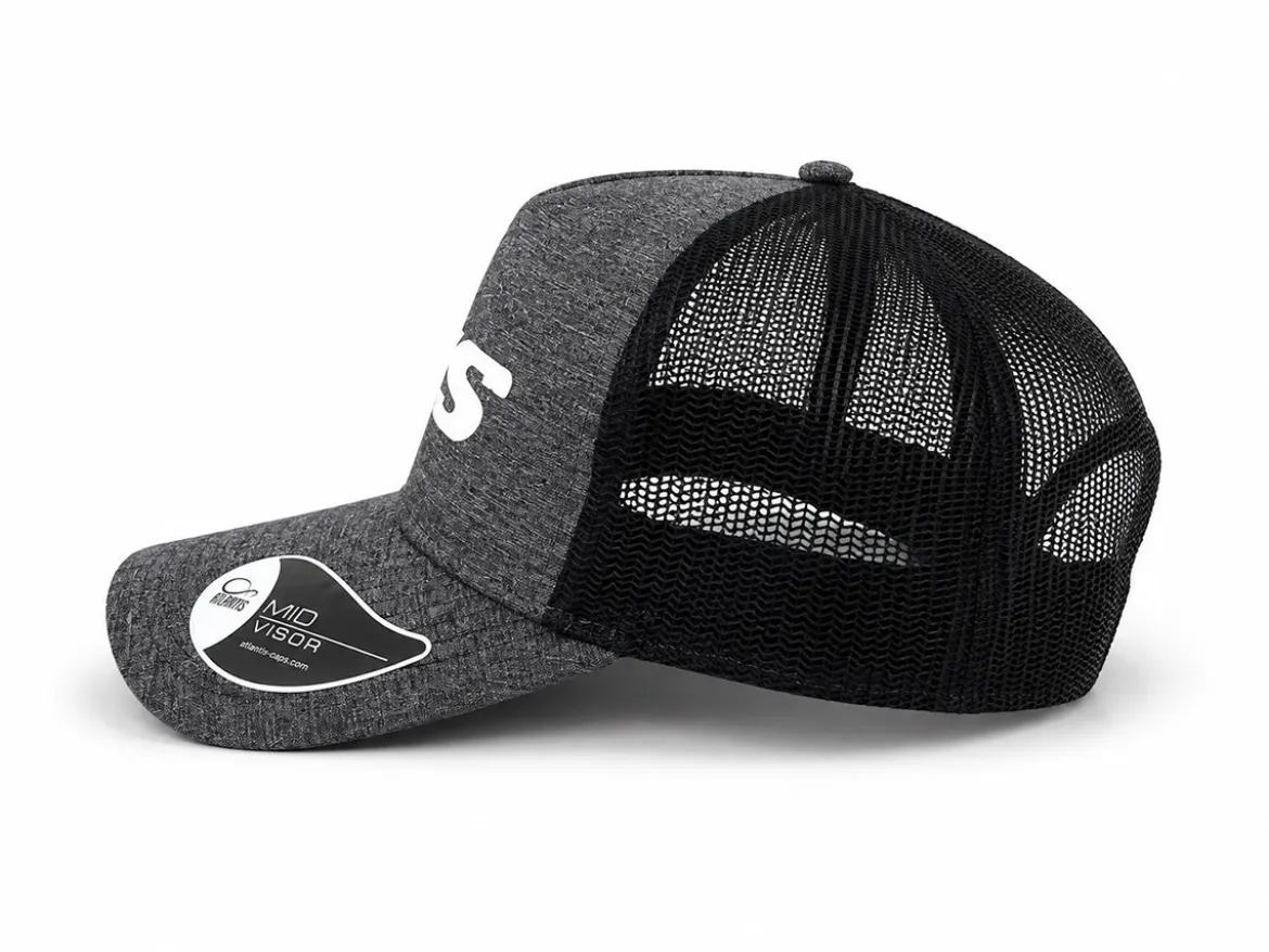 CAPPELLINO CON VISIERA ORIGINALE WRS GRIGIO MELANGE