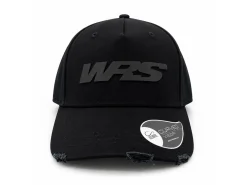 CAPPELLINO CON VISIERA ORIGINALE WRS NERO EFFETTO STRAPPATO