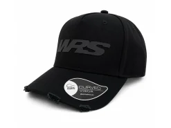 CAPPELLINO CON VISIERA ORIGINALE WRS NERO EFFETTO STRAPPATO