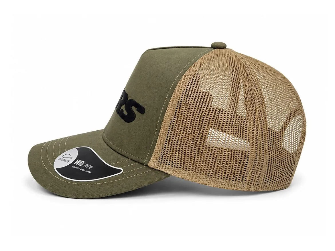 CAPPELLINO CON VISIERA ORIGINALE WRS GIALLO SENAPE NERO