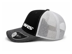 CAPPELLINO CON VISIERA ORIGINALE WRS GRIGIO MELANGE NERO E BIANCO