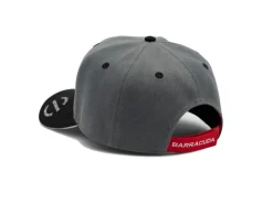 CAPPELLO GRIGIO CON VISIERA BARRACUDA UFFICIALE