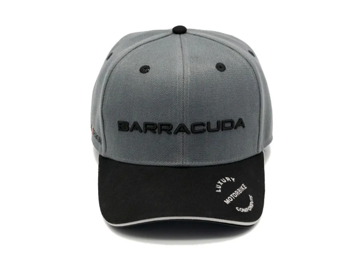 CAPPELLO GRIGIO CON VISIERA BARRACUDA UFFICIALE