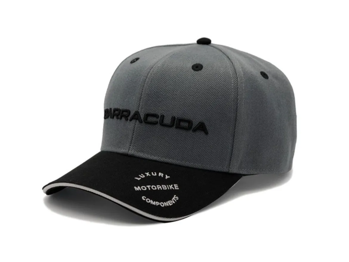 CAPPELLO GRIGIO CON VISIERA BARRACUDA UFFICIALE