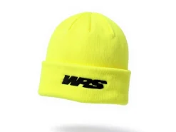 CAPPELLO INVERNALE GIALLO FLUO CON LOGO RICAMATO ORIGINALE WRS