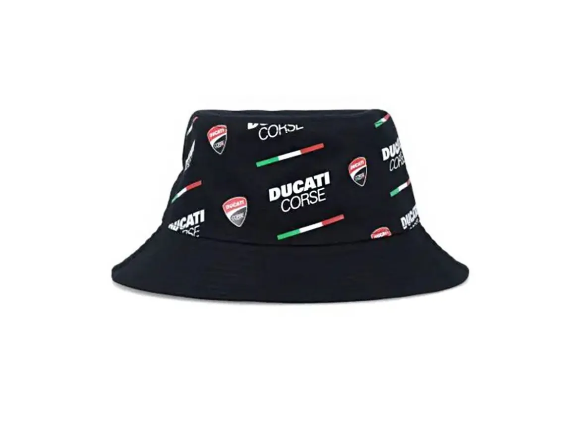 2446005 CAPPELLO PESCATORE UFFICIALE DUCATI CORSE ALLOVER LOGO