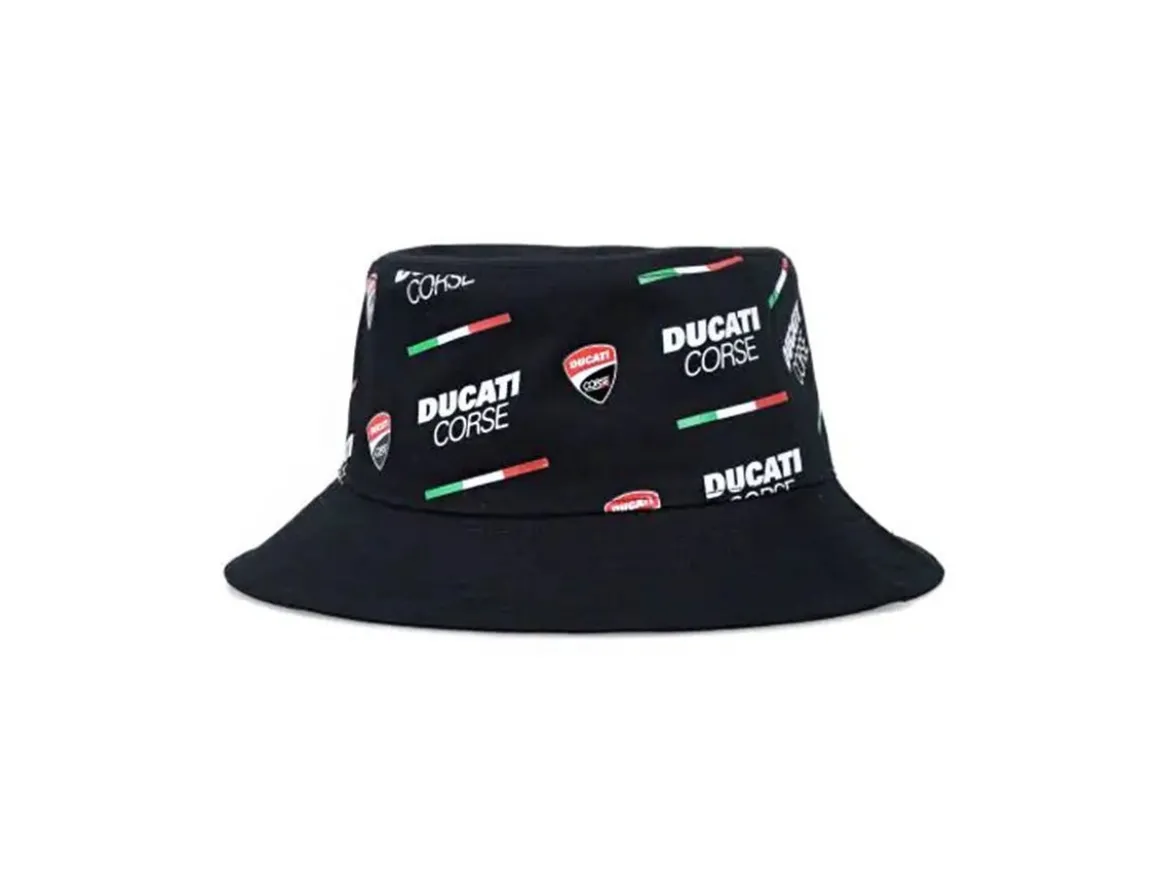 2446005 CAPPELLO PESCATORE UFFICIALE DUCATI CORSE ALLOVER LOGO