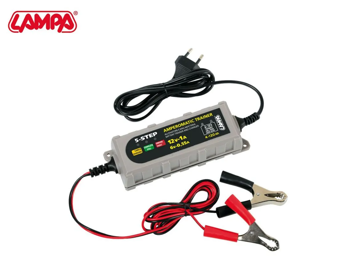 CARICABATTERIA INTELLIGENTE AMPEROMATIC DIGIT LAMPA 6/12V 6 STEP