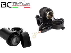 CARICA BATTERIE DA VIAGGIO + 2 USB / ACCENDISIGARI BC BATTERY CONTROLLER 12V
