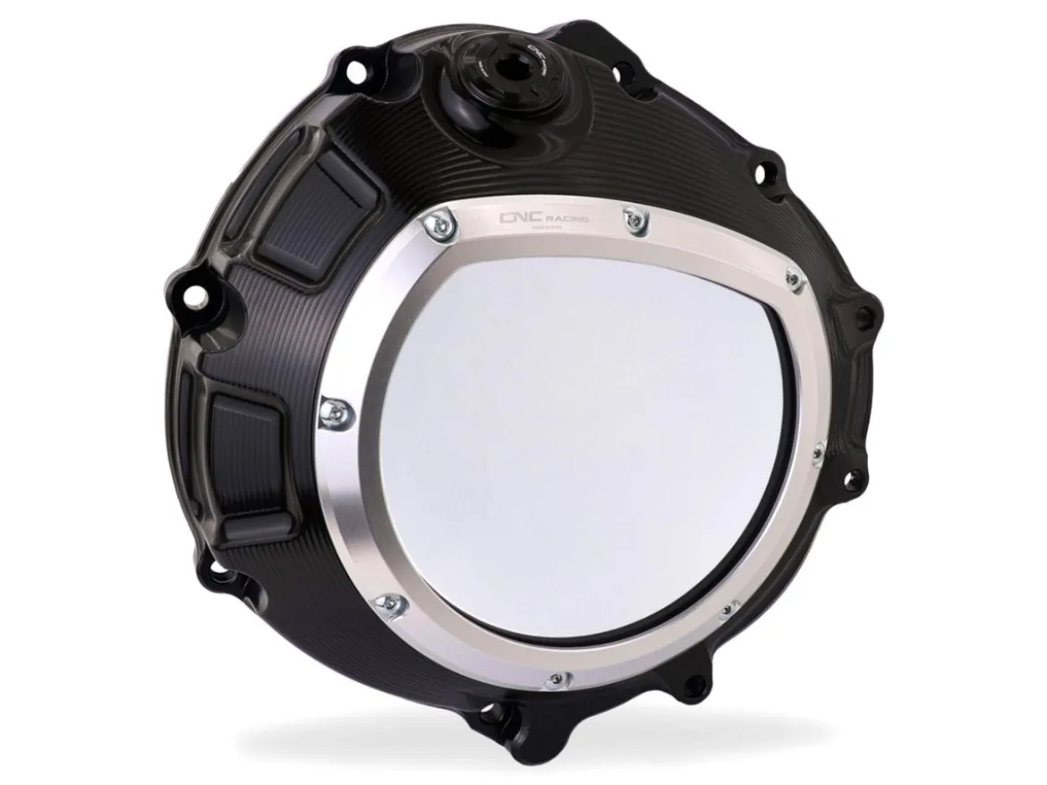 CARTER FRIZIONE TRASPARENTE NERO CNC RACING BMW S 1000 RR 2009-2018