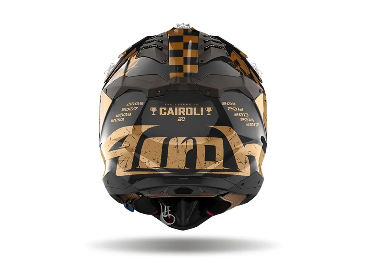 CASCO AIROH OFF ROAD AVIATOR 3 LEGEND CROMATO LUCIDO