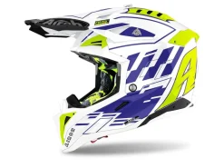 CASCO AIROH OFF ROAD AVIATOR 3 RAMPAGE BLUE GLOSS