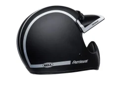 CASCO BELL MOTO-3 FASTHOUSE OLD ROAD NERO/BIANCO OPACO/LUCIDO