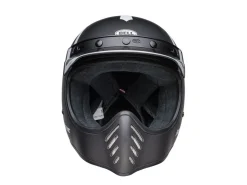 CASCO BELL MOTO-3 FASTHOUSE OLD ROAD NERO/BIANCO OPACO/LUCIDO