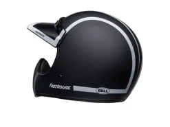 CASCO BELL MOTO-3 FASTHOUSE OLD ROAD NERO/BIANCO OPACO/LUCIDO