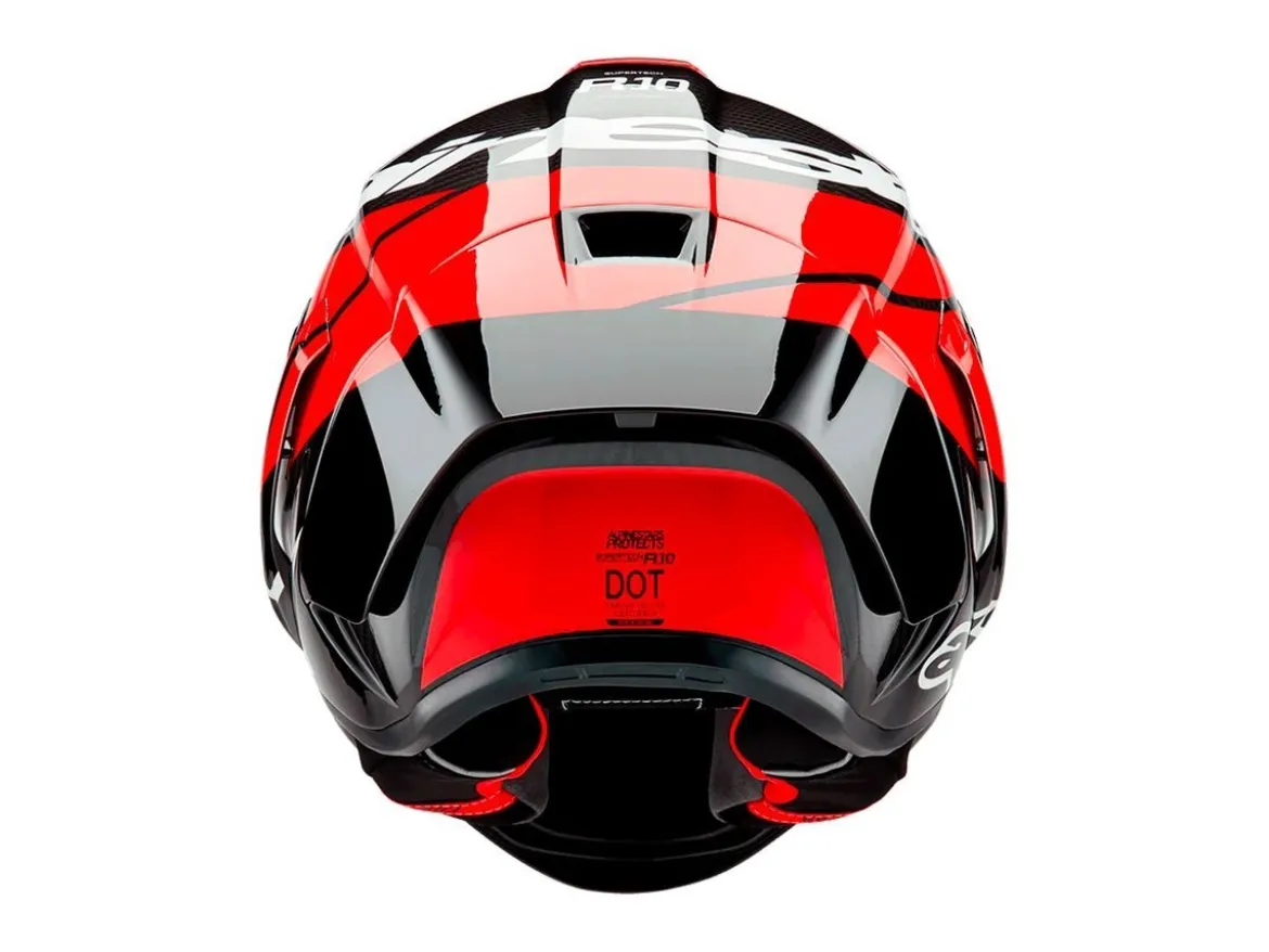 CASCO INTEGRALE ALPINESTARS SUPERTECH R10 ELEMENT ECE 06 ROSSO-NERO
