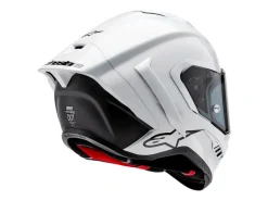 CASCO INTEGRALE ALPINESTARS SUPERTECH R10 SOLID ECE 06 BIANCO LUCIDO