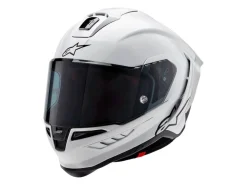 CASCO INTEGRALE ALPINESTARS SUPERTECH R10 SOLID ECE 06 BIANCO LUCIDO