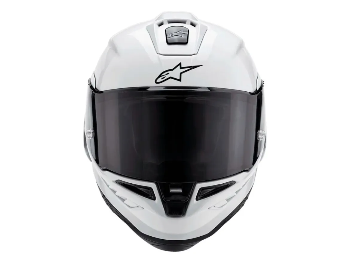 CASCO INTEGRALE ALPINESTARS SUPERTECH R10 SOLID ECE 06 BIANCO LUCIDO