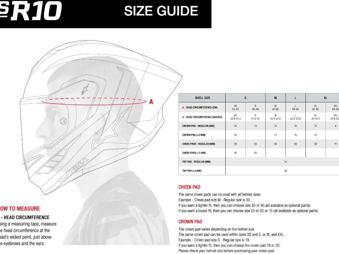 CASCO INTEGRALE ALPINESTARS SUPERTECH R10 ELEMENT ECE 06 BIANCO-NERO
