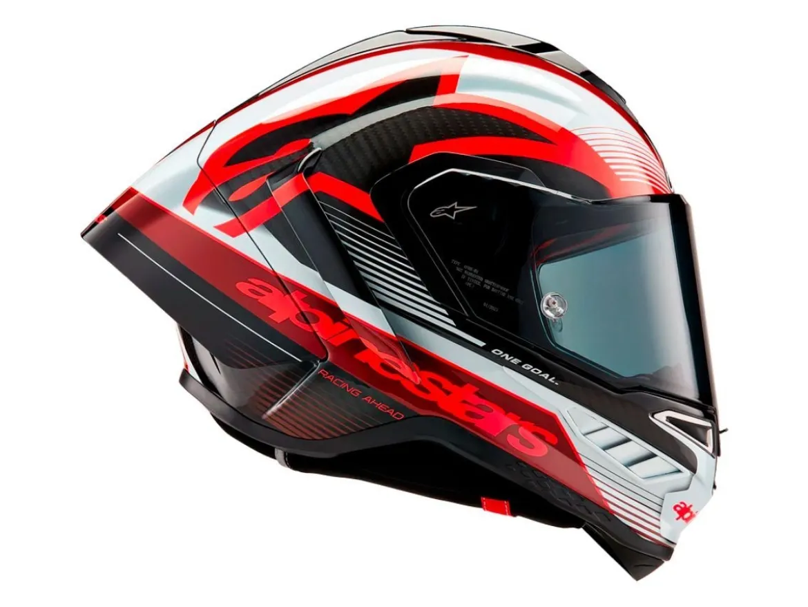 CASCO INTEGRALE ALPINESTARS SUPERTECH R10 TEAM ECE 06 ROSSO-NERO-BIANCO