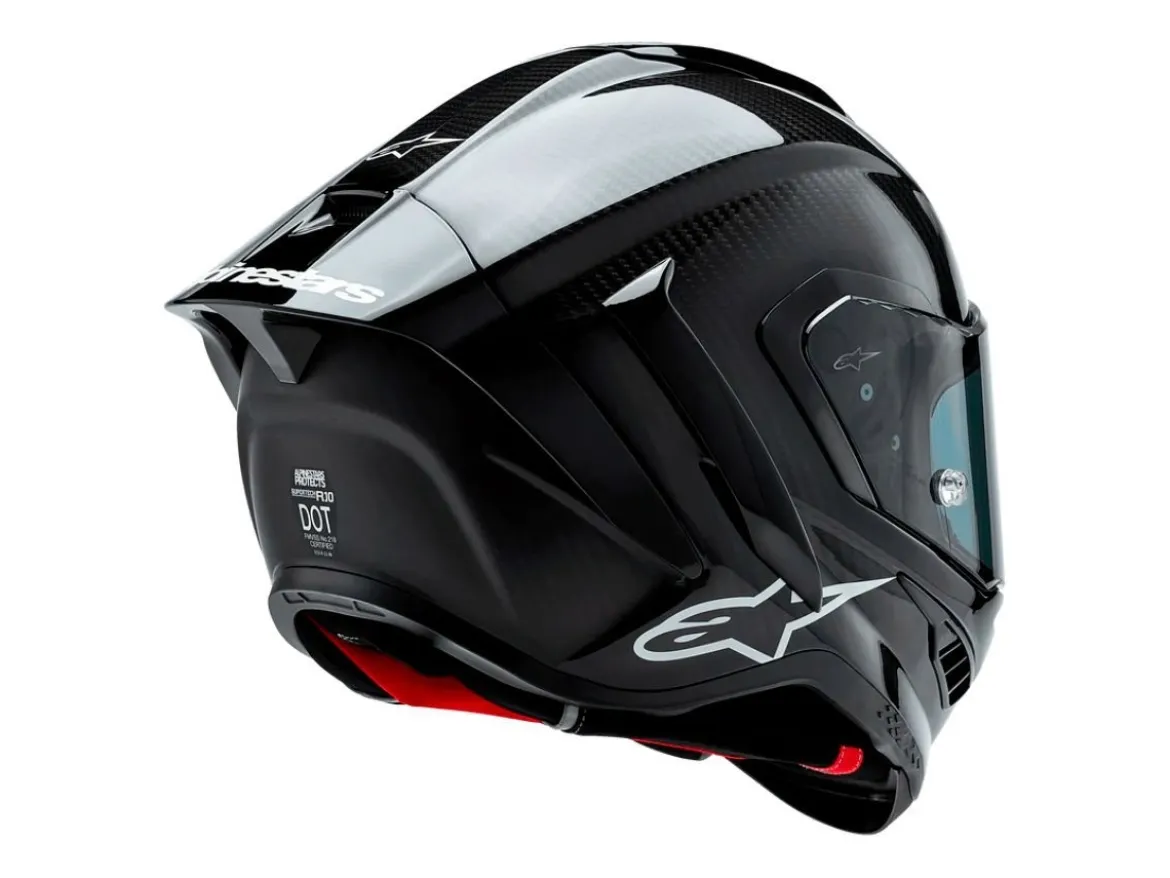 CASCO INTEGRALE ALPINESTARS SUPERTECH R10 SOLID ECE 06 CARBONIO NERO