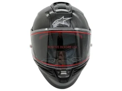 CASCO INTEGRALE ALPINESTARS SUPERTECH R10 SOLID ECE 06 CARBONIO NERO